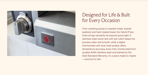 SUMMERSET™ Outdoor Countertop/Built-In Hybrid Pizza Oven [NG or LP]