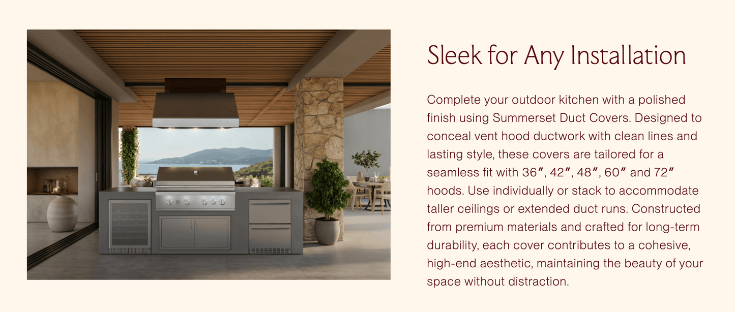 SUMMERSET™ 48″ Outdoor Vent Hood