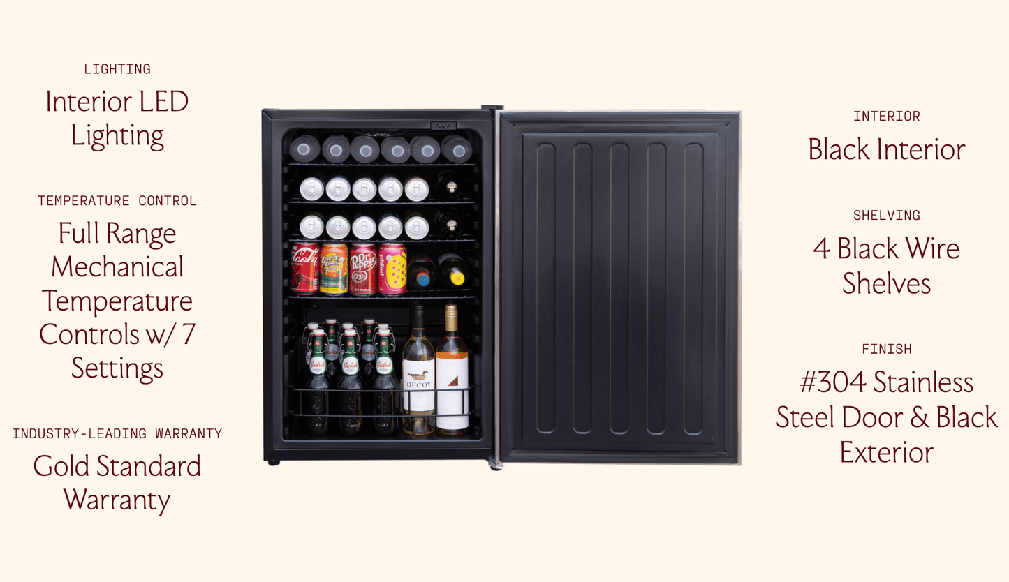 SUMMERSET™ 22″ 4.1 Cu. Ft. Outdoor Compact Refrigerator