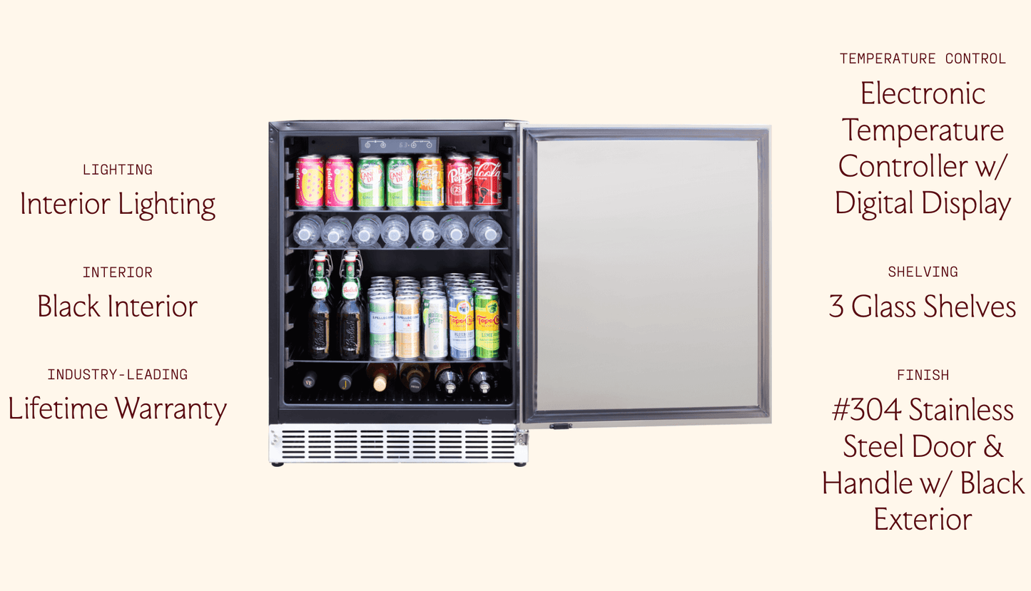 SUMMERSET™ 24″ 5 Cu. Ft. Outdoor Refrigerator