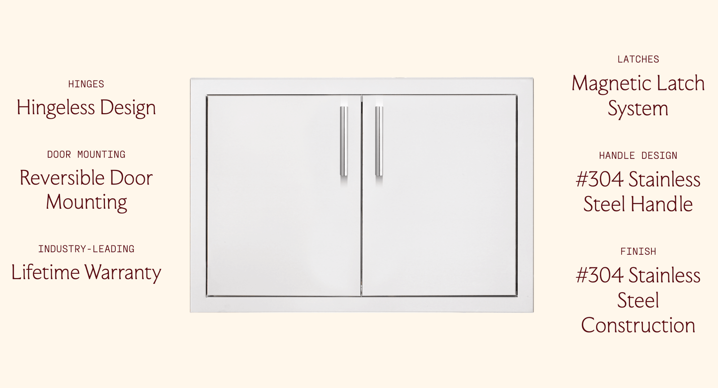 SUMMERSET™ 26" Double Access Door with Hidden Hinge