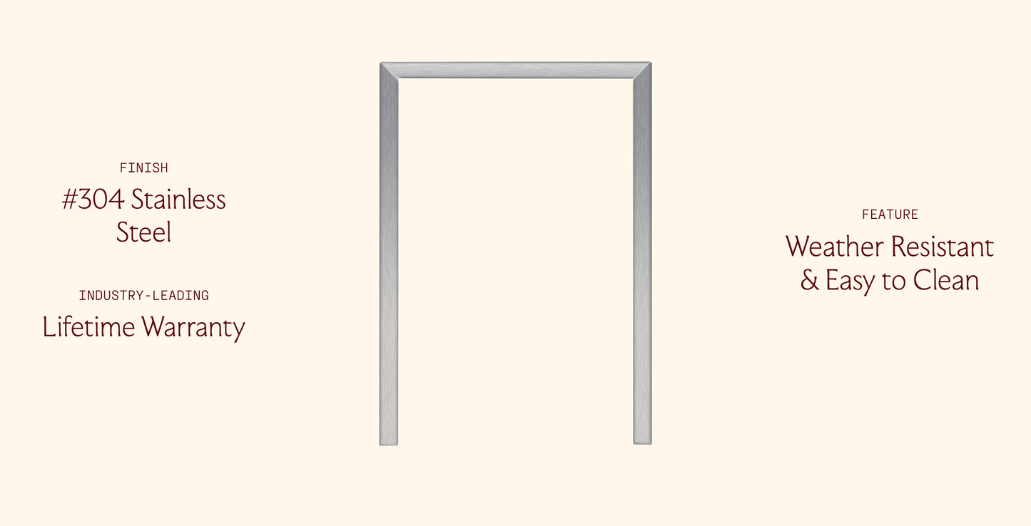 SUMMERSET™ Trim Kit for 24″ Outdoor Refrigerators & Wine Coolers