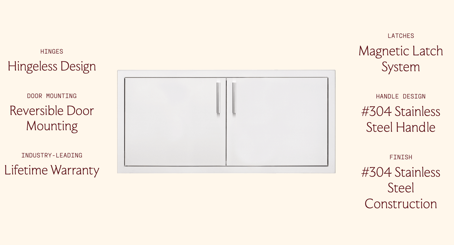 SUMMERSET™ 36" Double Access Door with Hidden Hinge