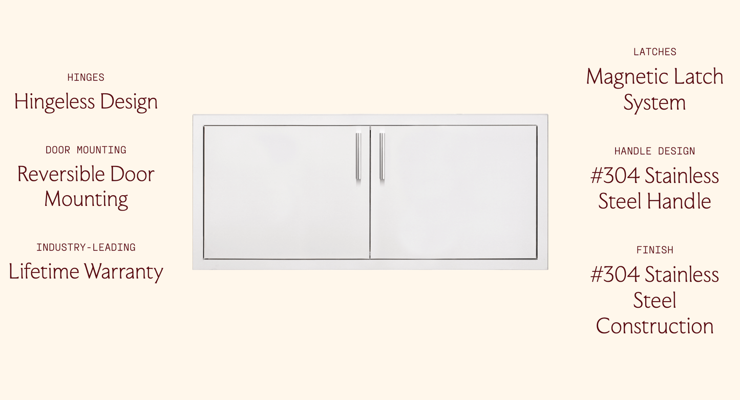 SUMMERSET™ 39" Double Access Door with Hidden Hinge