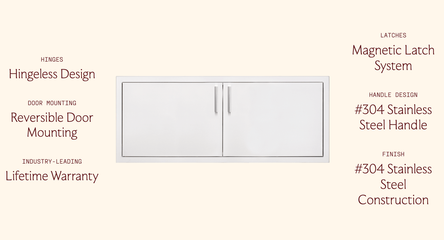 SUMMERSET™ 42" Double Access Door with Hidden Hinge