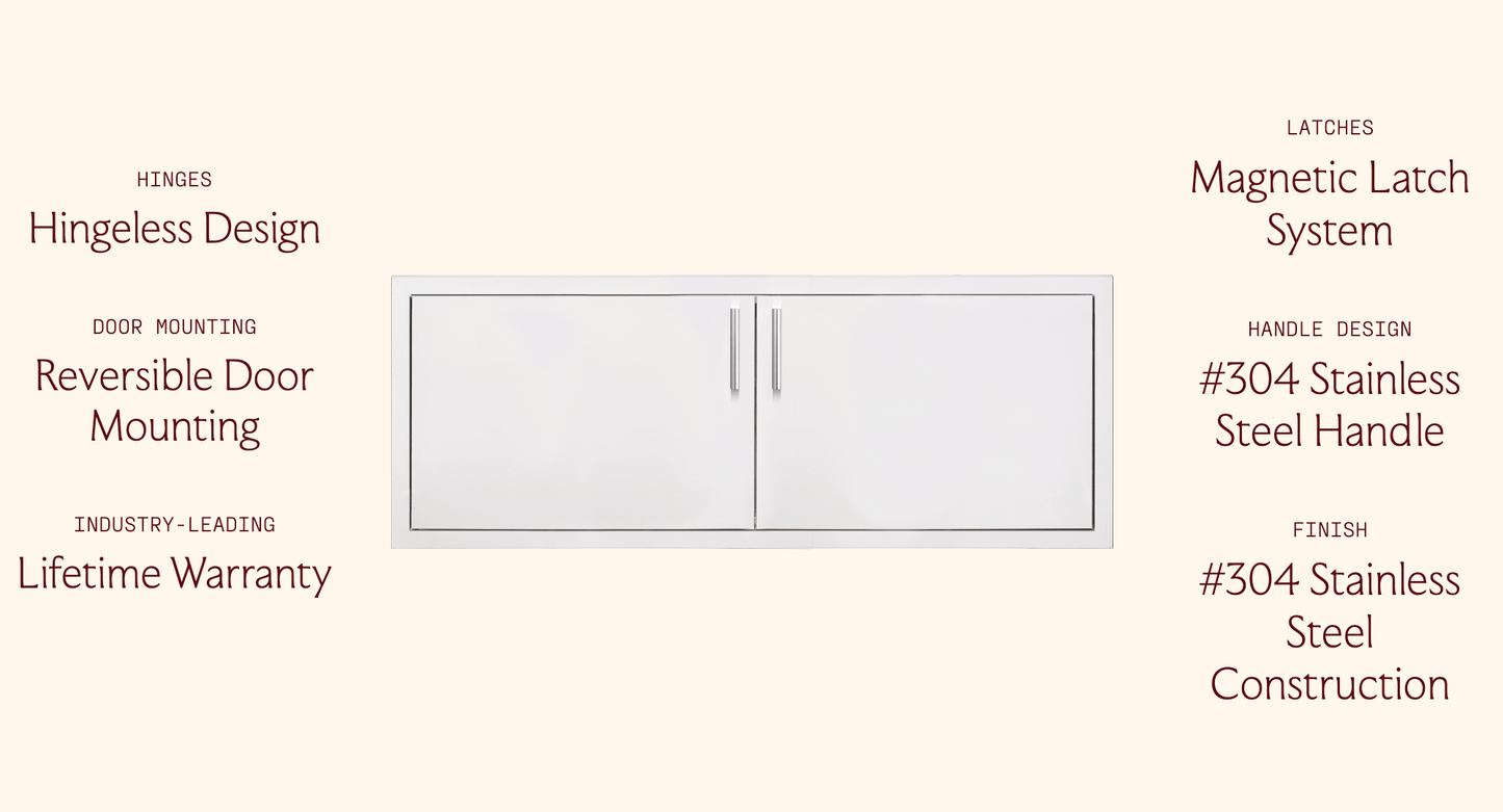 SUMMERSET™ 45" Double Access Door with Hidden Hinge