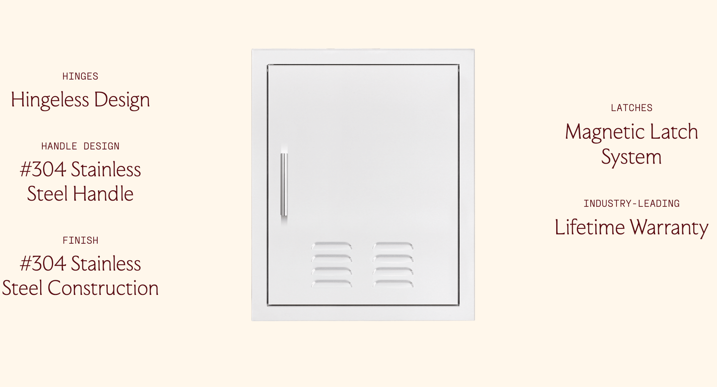 SUMMERSET™ 18″ x 22″ Vented Vertical Access Door [Left or Right Side Opening]
