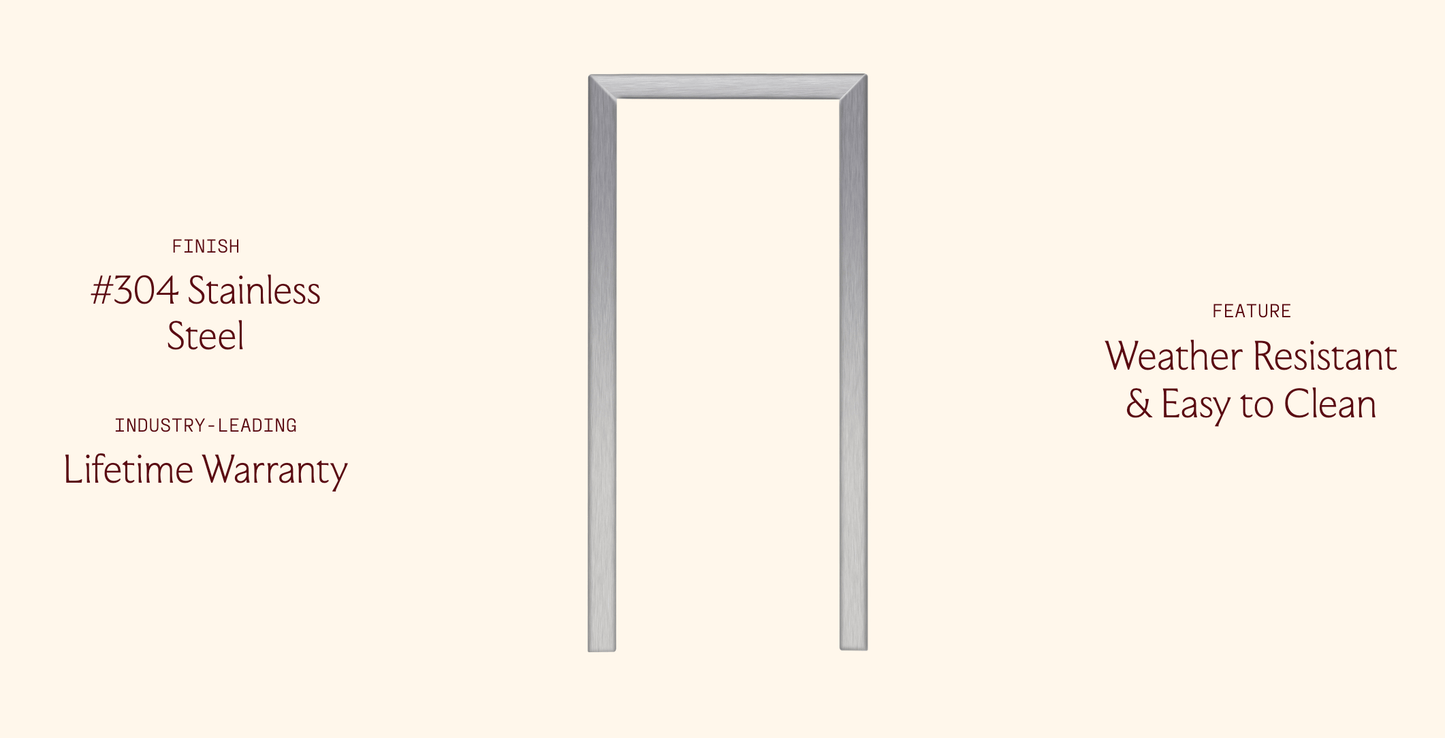 SUMMERSET™ Trim Kit for 15″ Outdoor Refrigerators, Wine Coolers & Ice Makers