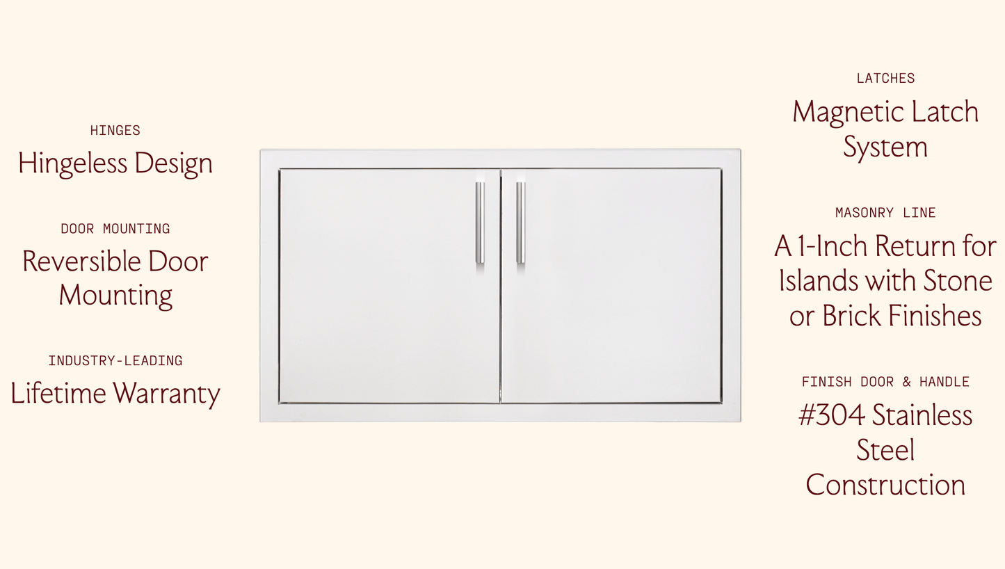 SUMMERSET™ 33" Double Access Door with Masonry Frame