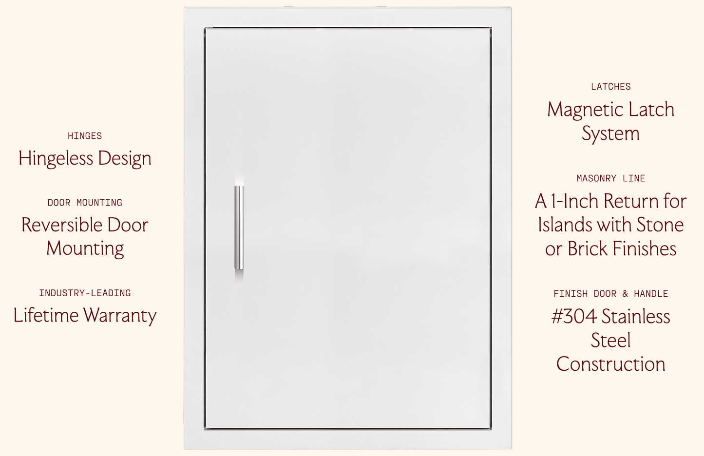 SUMMERSET™ 20" x 27" Vertical Access Door with Masonry Frame