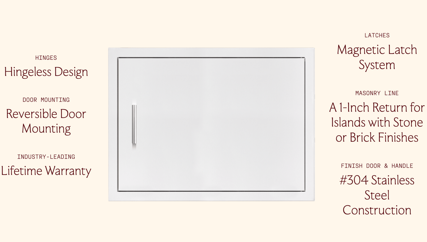 SUMMERSET™ 27" Horizontal Access Door with Masonry Frame