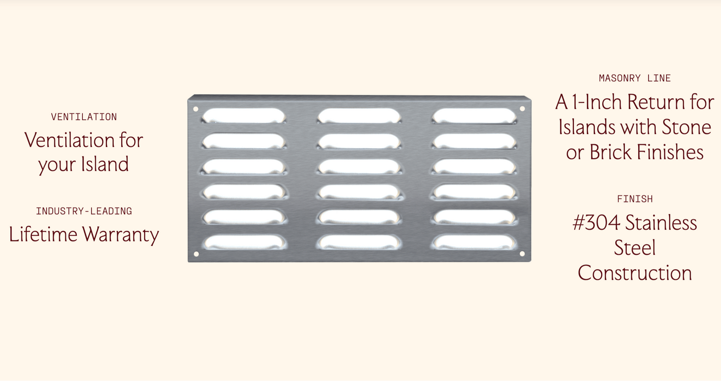 SUMMERSET™ 6″ x 12″ Island Vent Panel with Masonry Frame