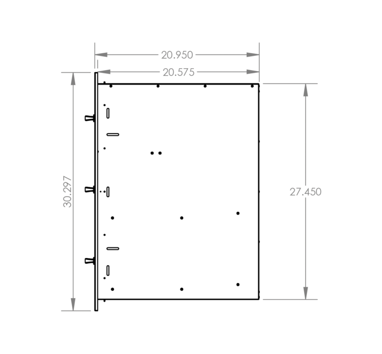 SUMMERSET™ 17″ Vertical 2-Drawer & Paper Towel Holder Combo