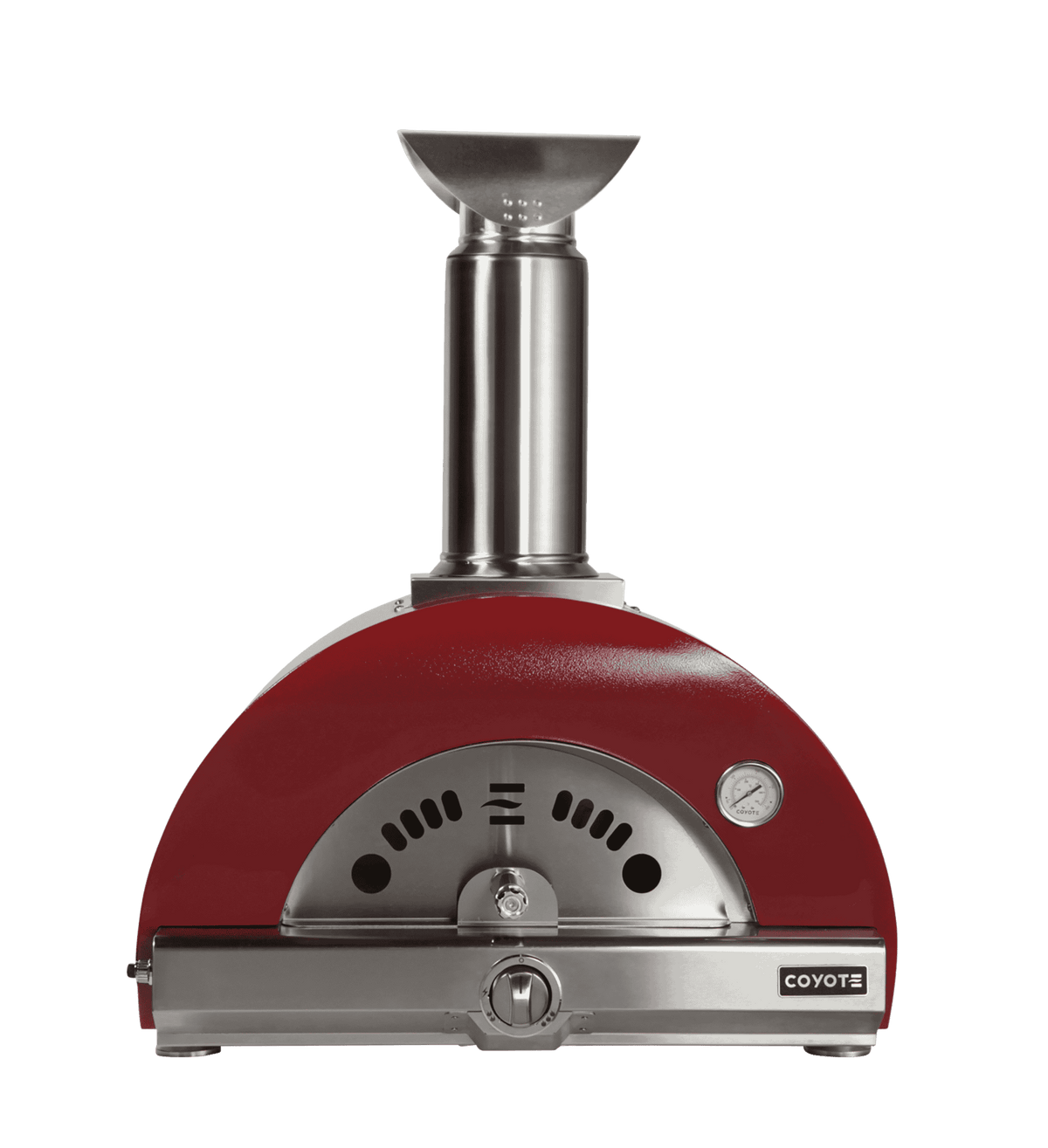 Coyote 30-inch Hybrid Multi-Fuel Pizza Oven in Red