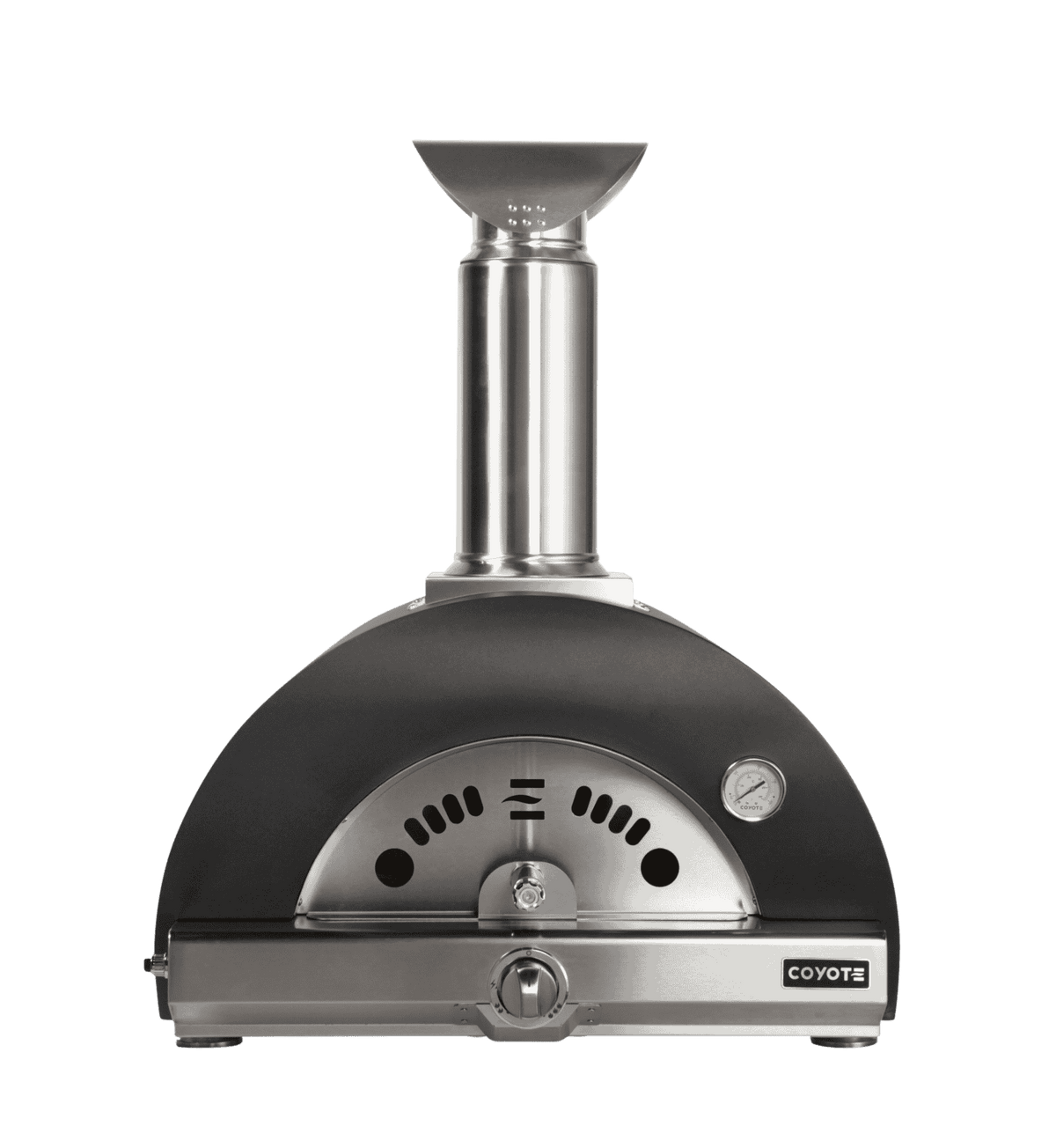 Coyote 30-inch Hybrid Multi-Fuel Pizza Oven in Matte Black