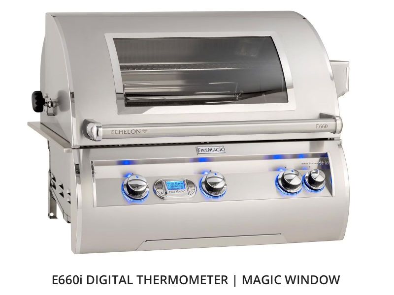 Fire Magic® L-Shaped GFRC Prefab BBQ Island System w/ Fridge Cutout [CLOSEOUT SALE]