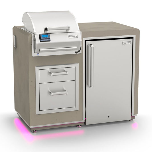 Fire Magic® Electric Grill Island Bundle w/ Fridge & Double Drawers [CLOSEOUT SALE]