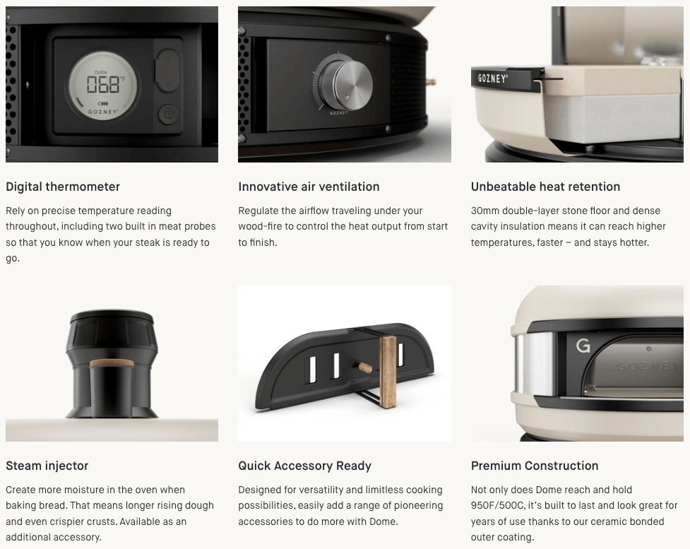 GOZNEY° Dome — Dual-Fuel Pizza Oven [3 Color Options]